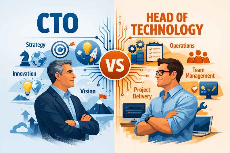 The dofference between a CTO and head of technology and why it matters